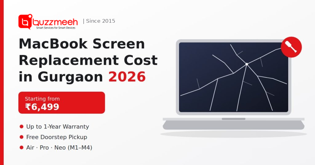 MacBook Screen Replacement Cost in Gurgaon