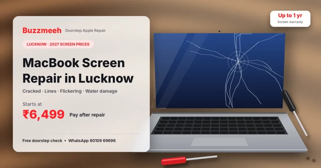Cracked, Flickering or Black MacBook Screen in Lucknow? What It Means and How to Fix It (2027)